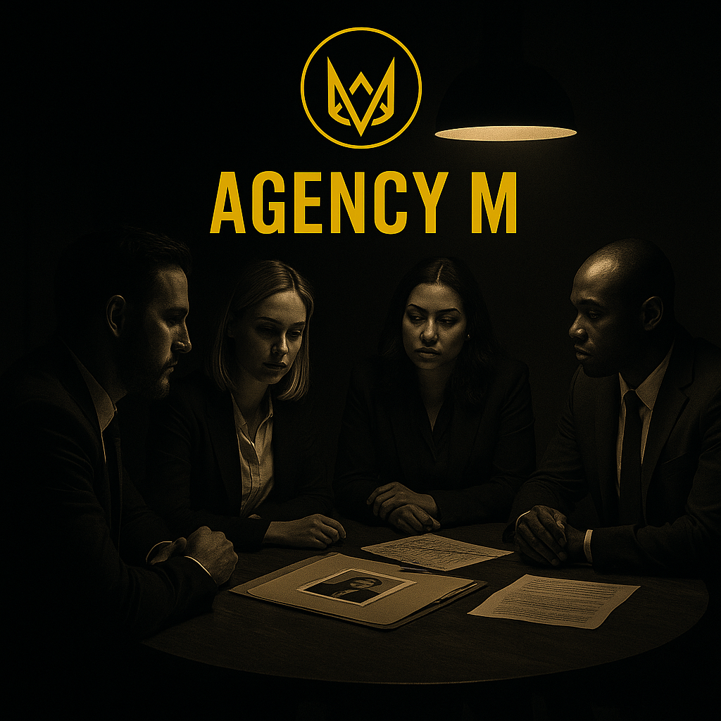 Agency M’s investigators collaborate in strategic meetings, delivering professional, discreet solutions for complex cases across California